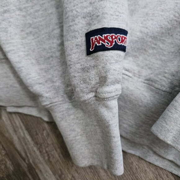 JanSport Kent State University Gray Sweatshirt Size M Vintage Crew Sweatshirt - Picture 8 of 16